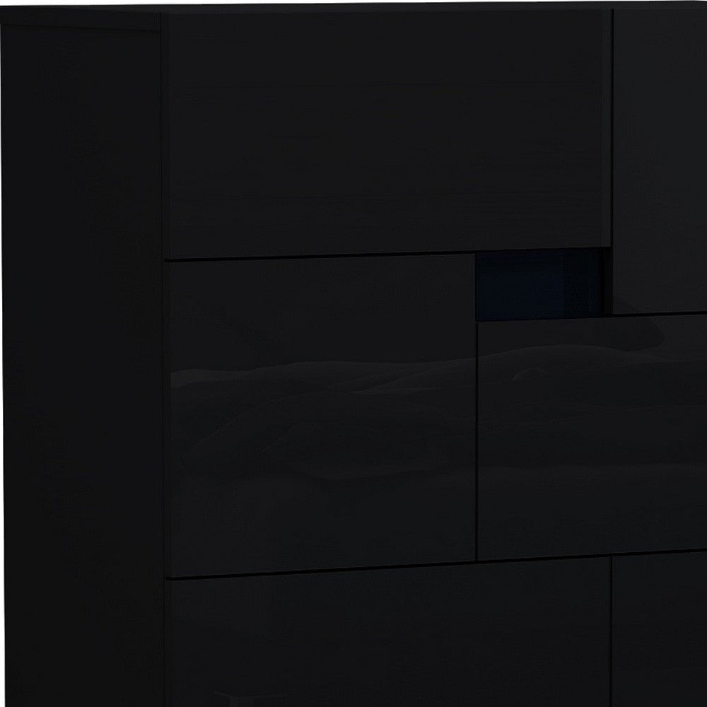 44" Superb Black High Gloss Chest