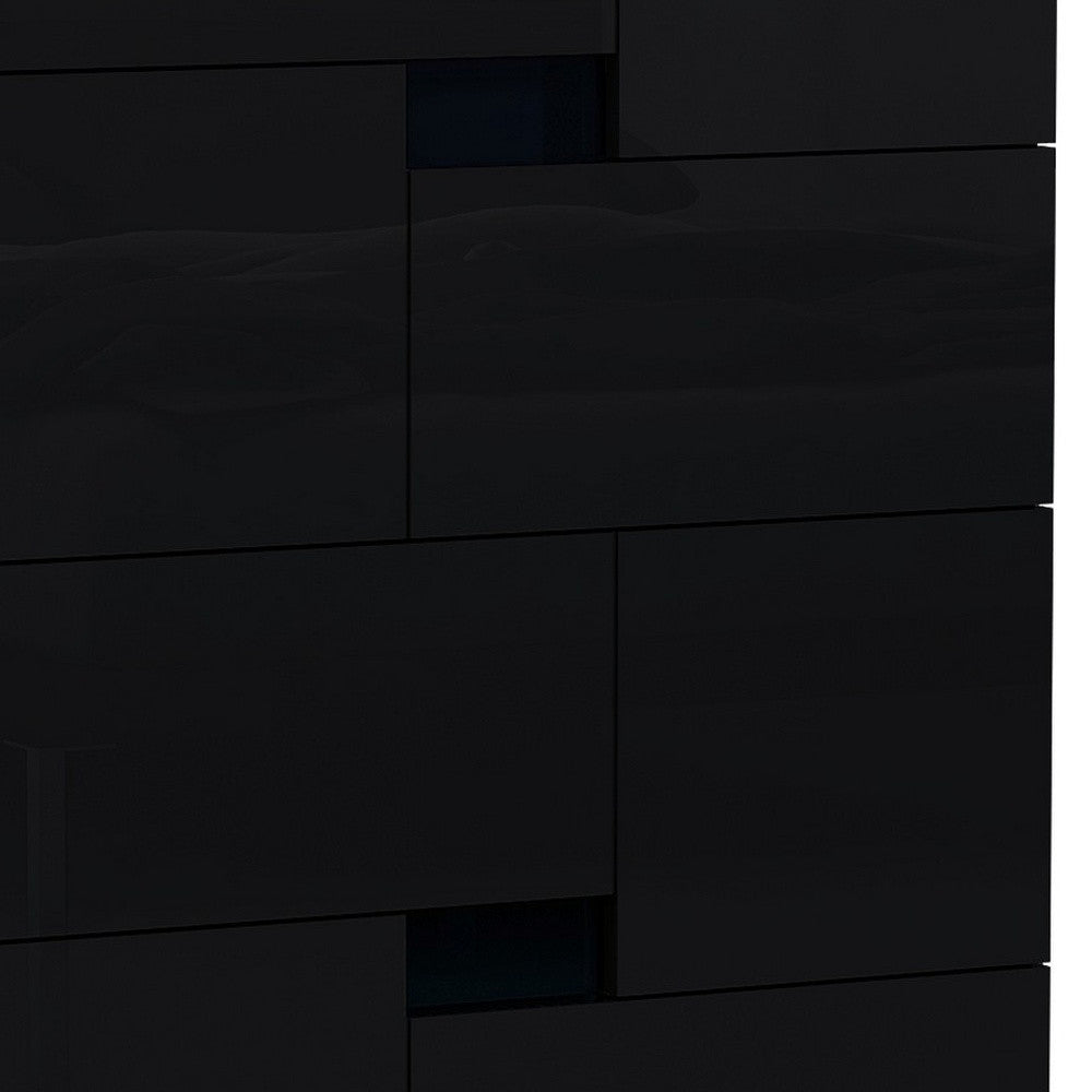 44" Superb Black High Gloss Chest
