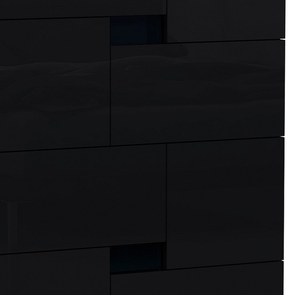 44" Superb Black High Gloss Chest