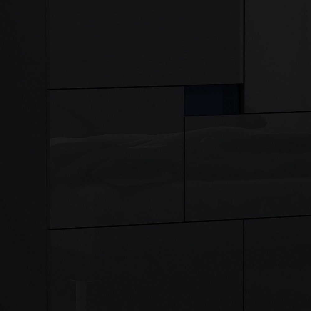 44" Superb Black High Gloss Chest