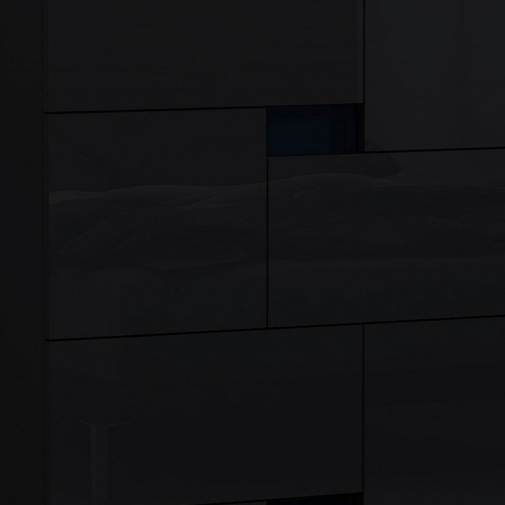44" Superb Black High Gloss Chest