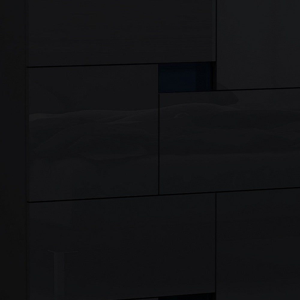 44" Superb Black High Gloss Chest