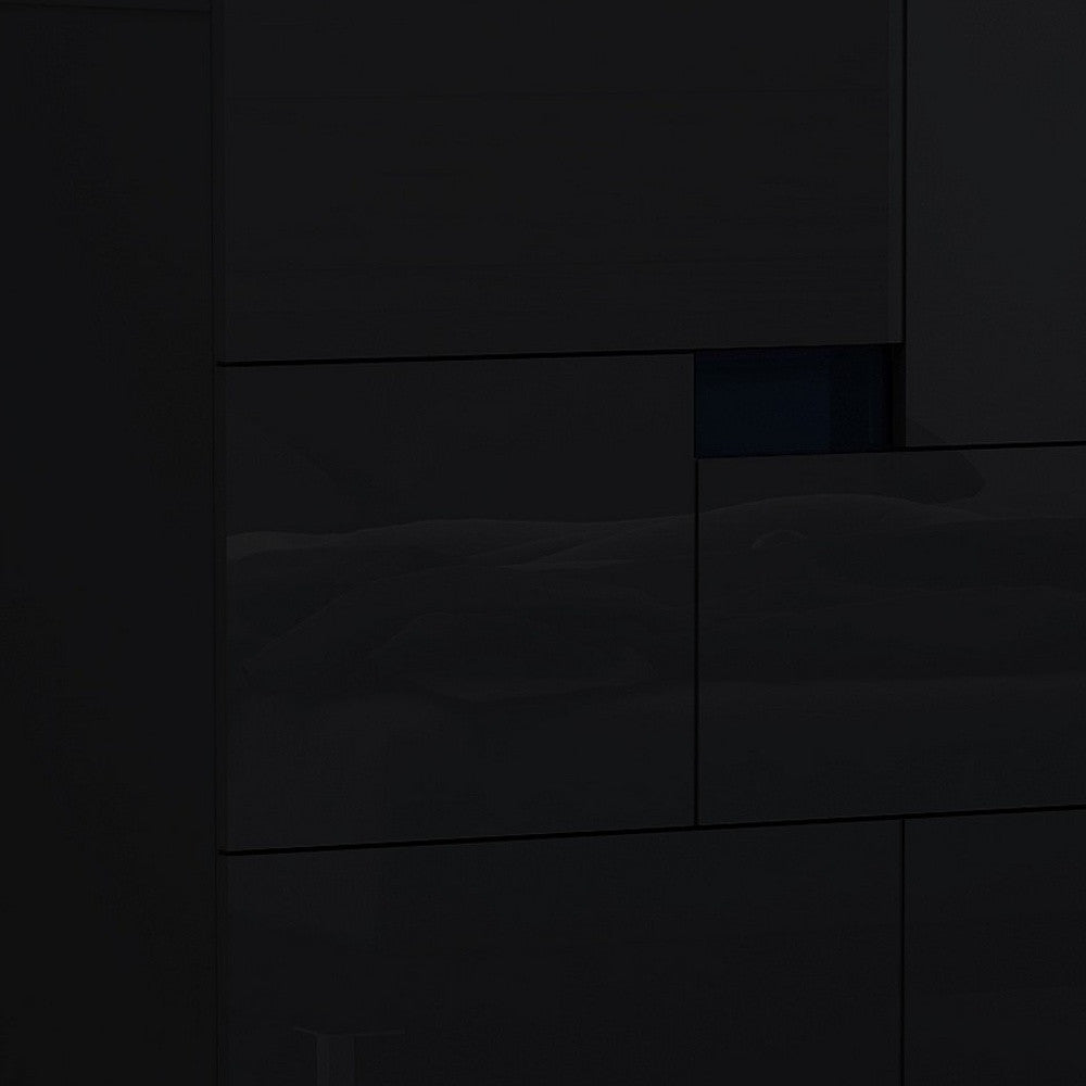 44" Superb Black High Gloss Chest
