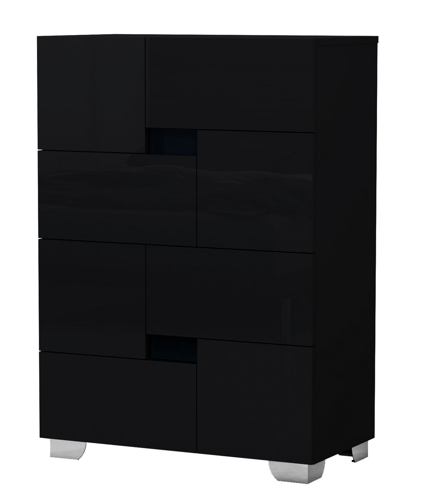 44" Superb Black High Gloss Chest