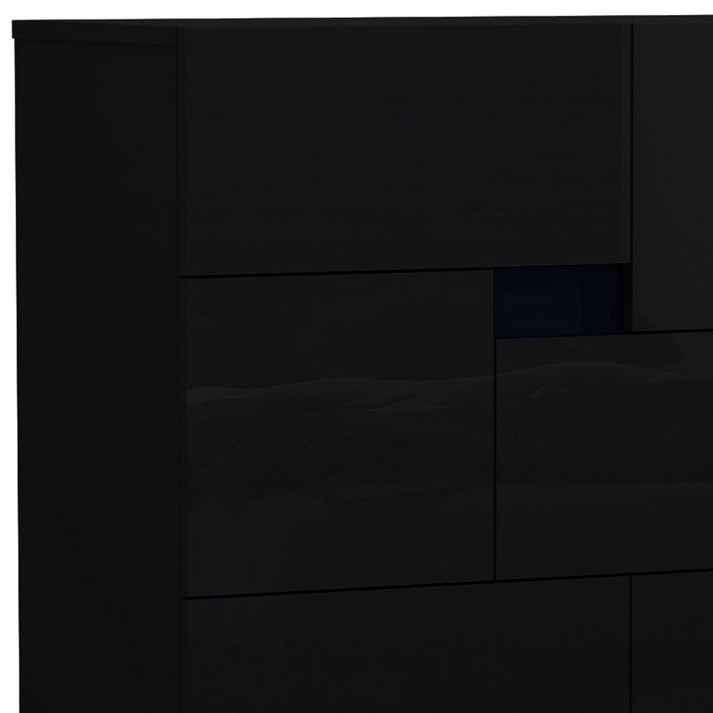 44" Superb Black High Gloss Chest