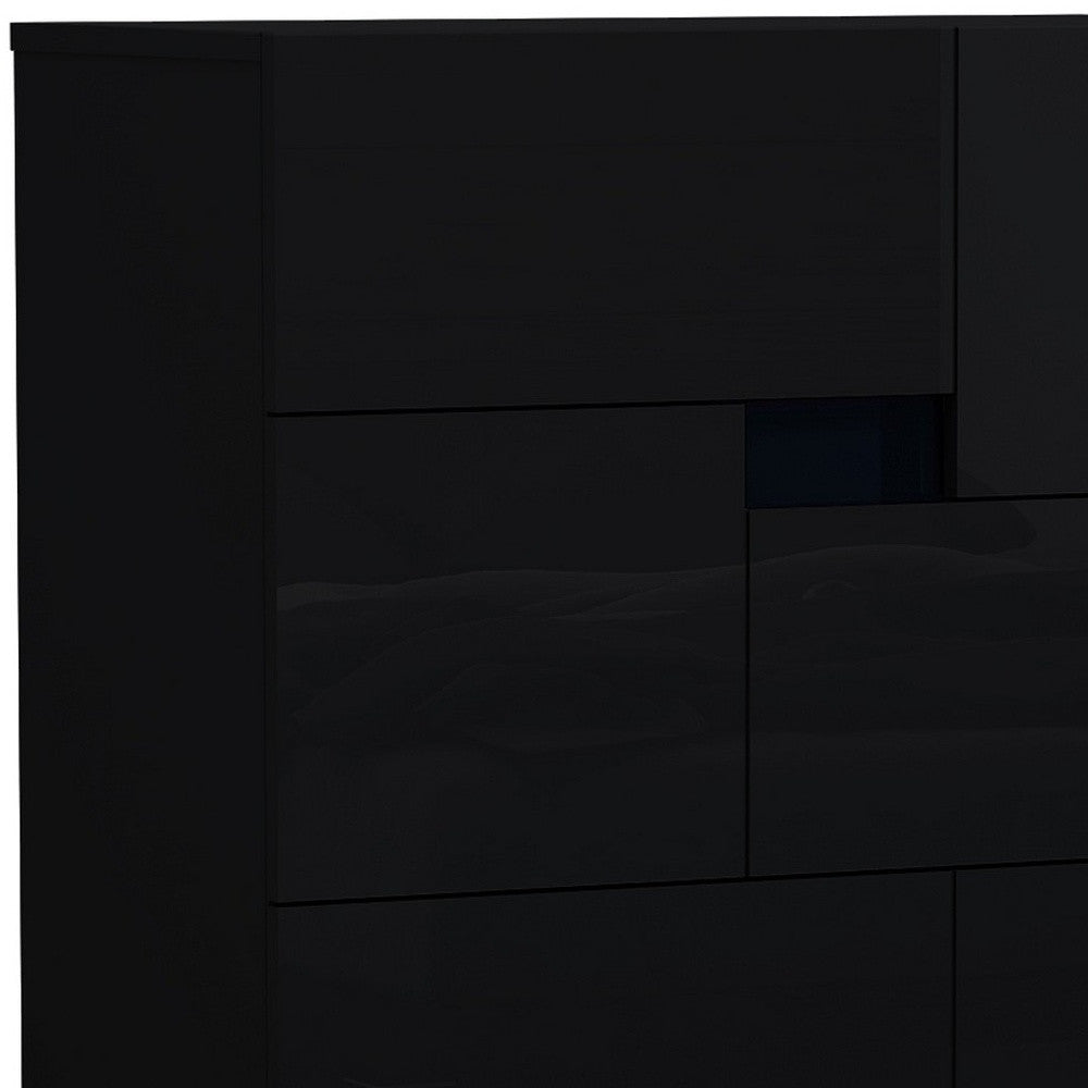 44" Superb Black High Gloss Chest