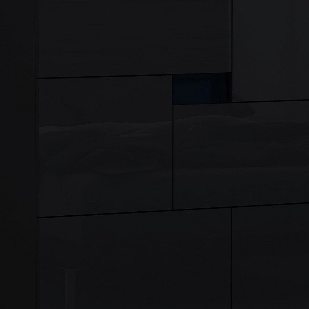 44" Superb Black High Gloss Chest