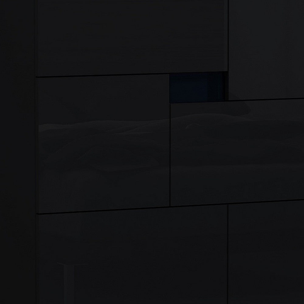 44" Superb Black High Gloss Chest