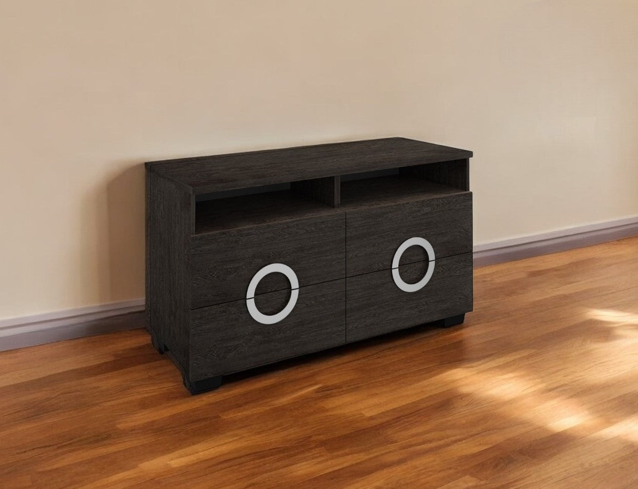 47" Gray Enclosed and Open Storage