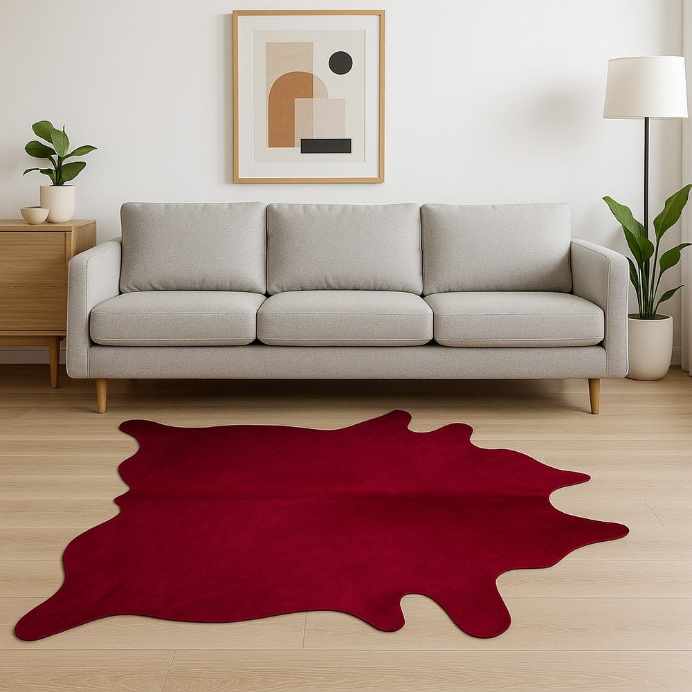 6' X 7' Brown Cowhide Area Rug