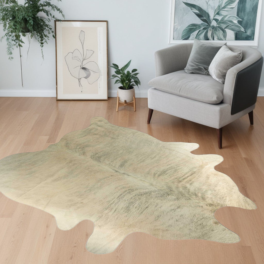 60" X 84" Dark Brindle Cowhide Rug