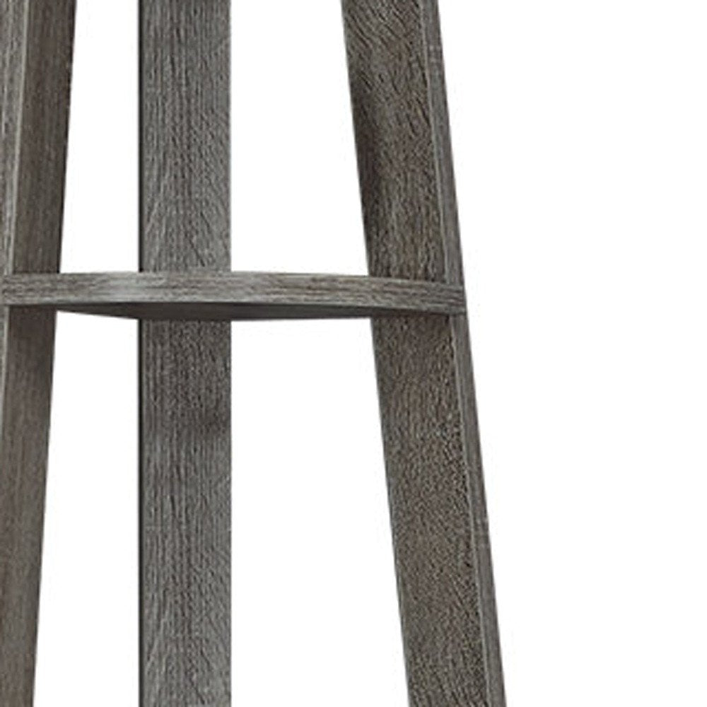 71" Black Wood Five Tier Corner Bookcase