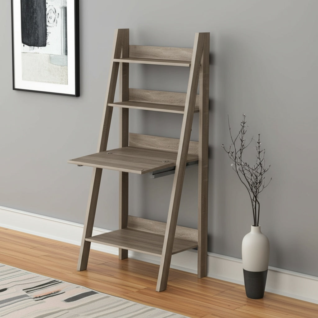 19" Taupe Ladder Desk