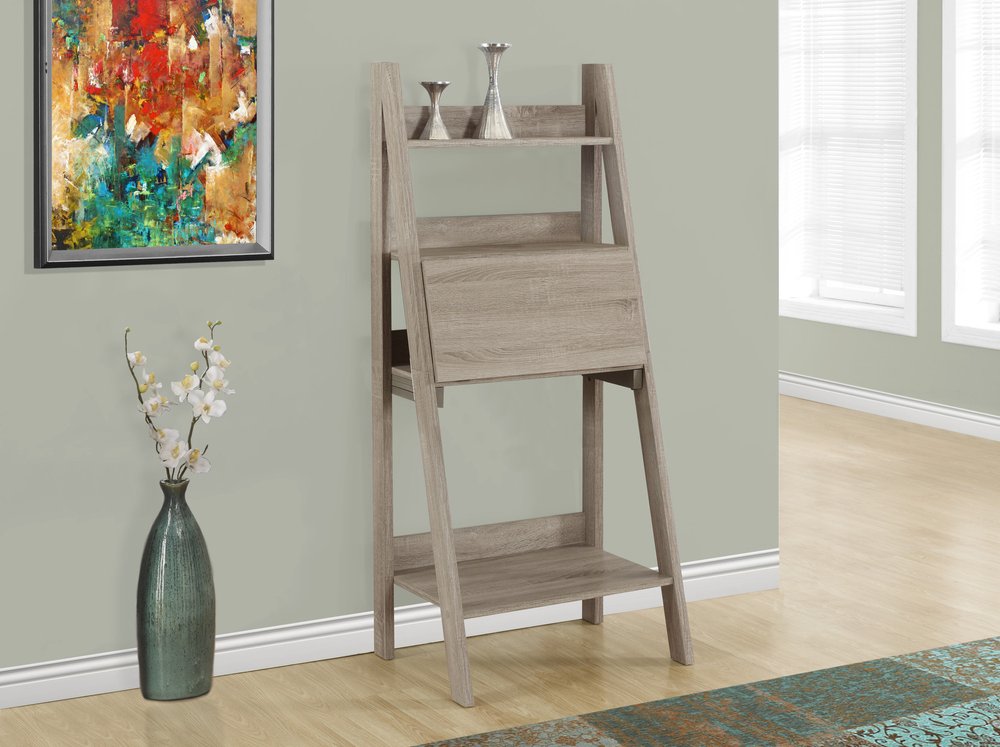 19" Taupe Ladder Desk