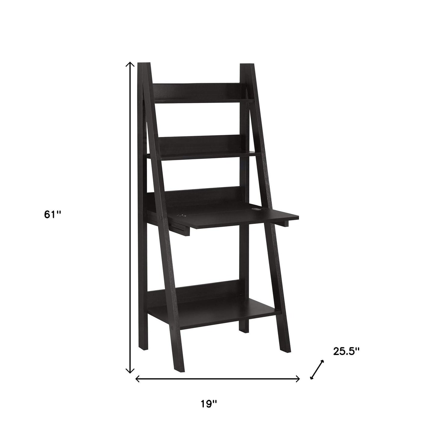 19" Taupe Ladder Desk