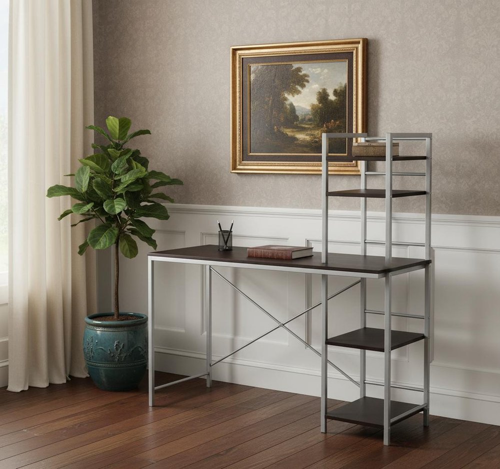 19" White Computer Desk