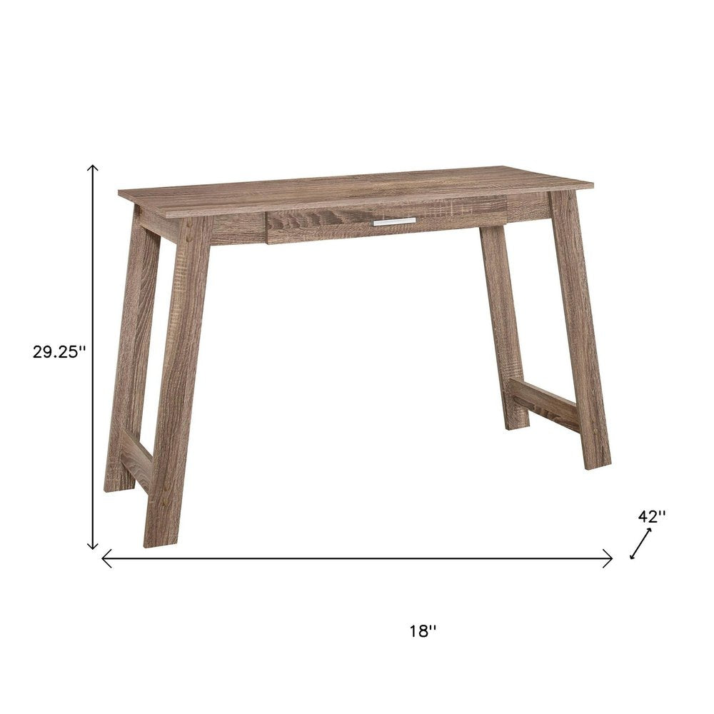 18" Brown Computer Desk