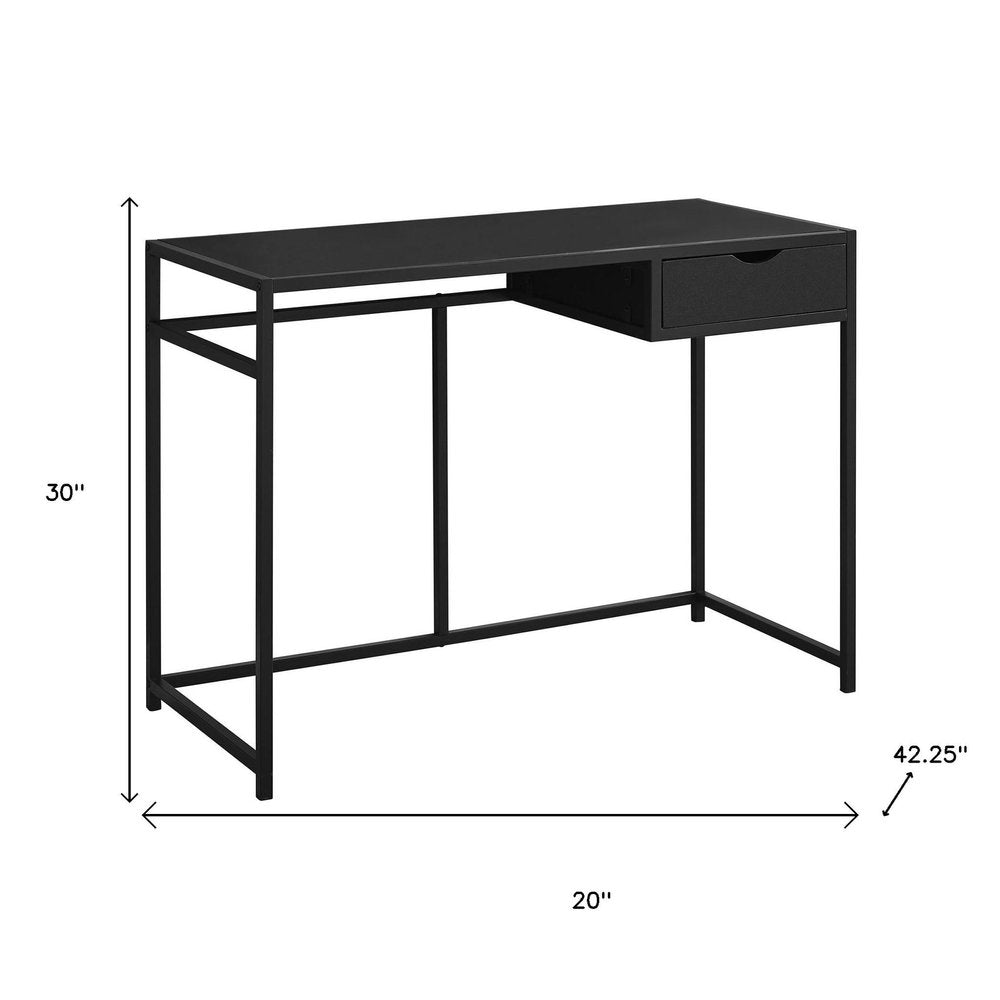 20" Black Computer Desk