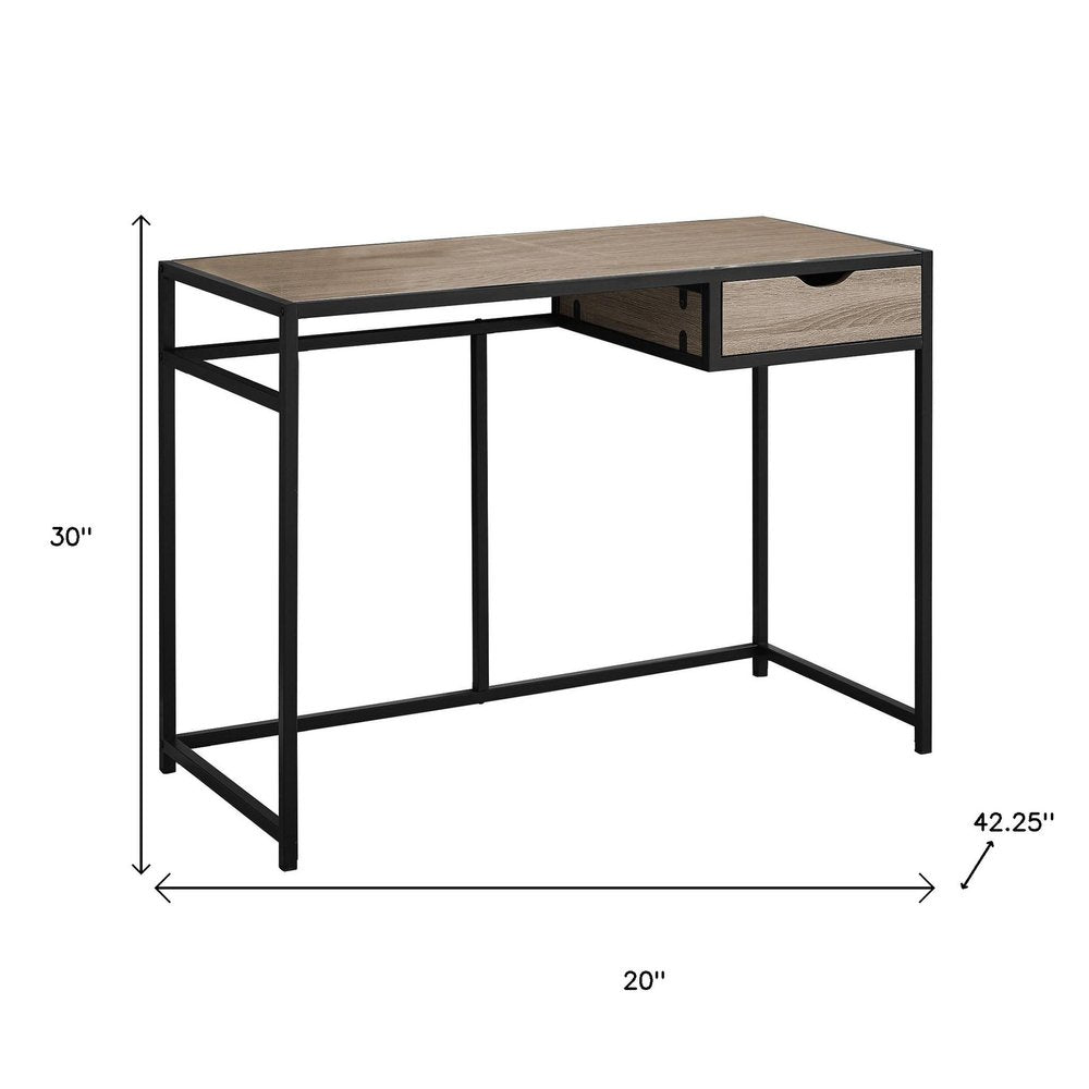 20" Black Computer Desk