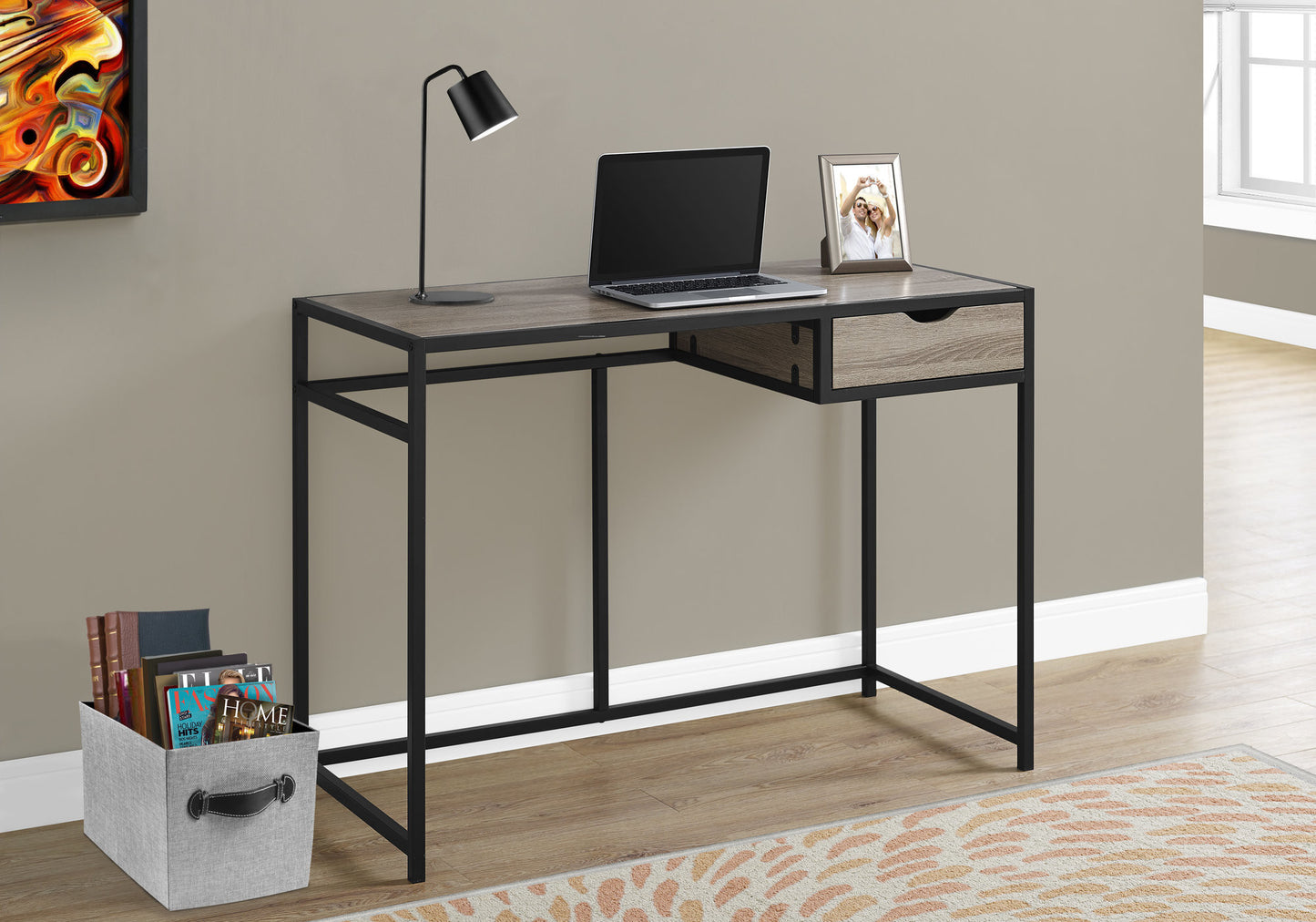 20" Black Computer Desk