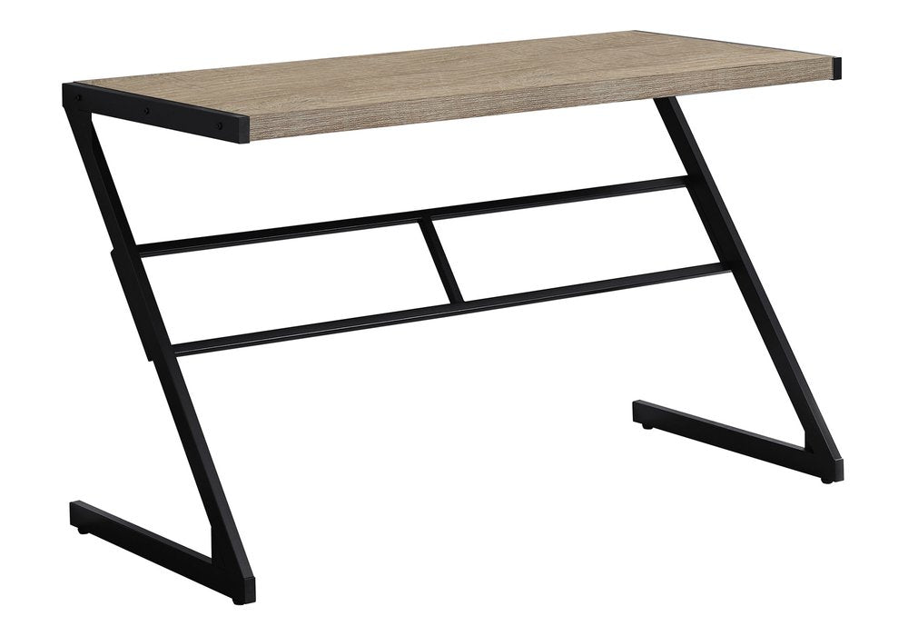 22" White and Silver Computer Desk