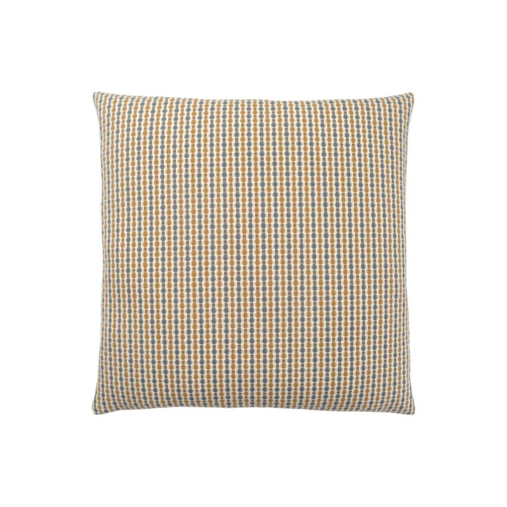 18" X 18" Taupe Polyester Striped Zippered Pillow