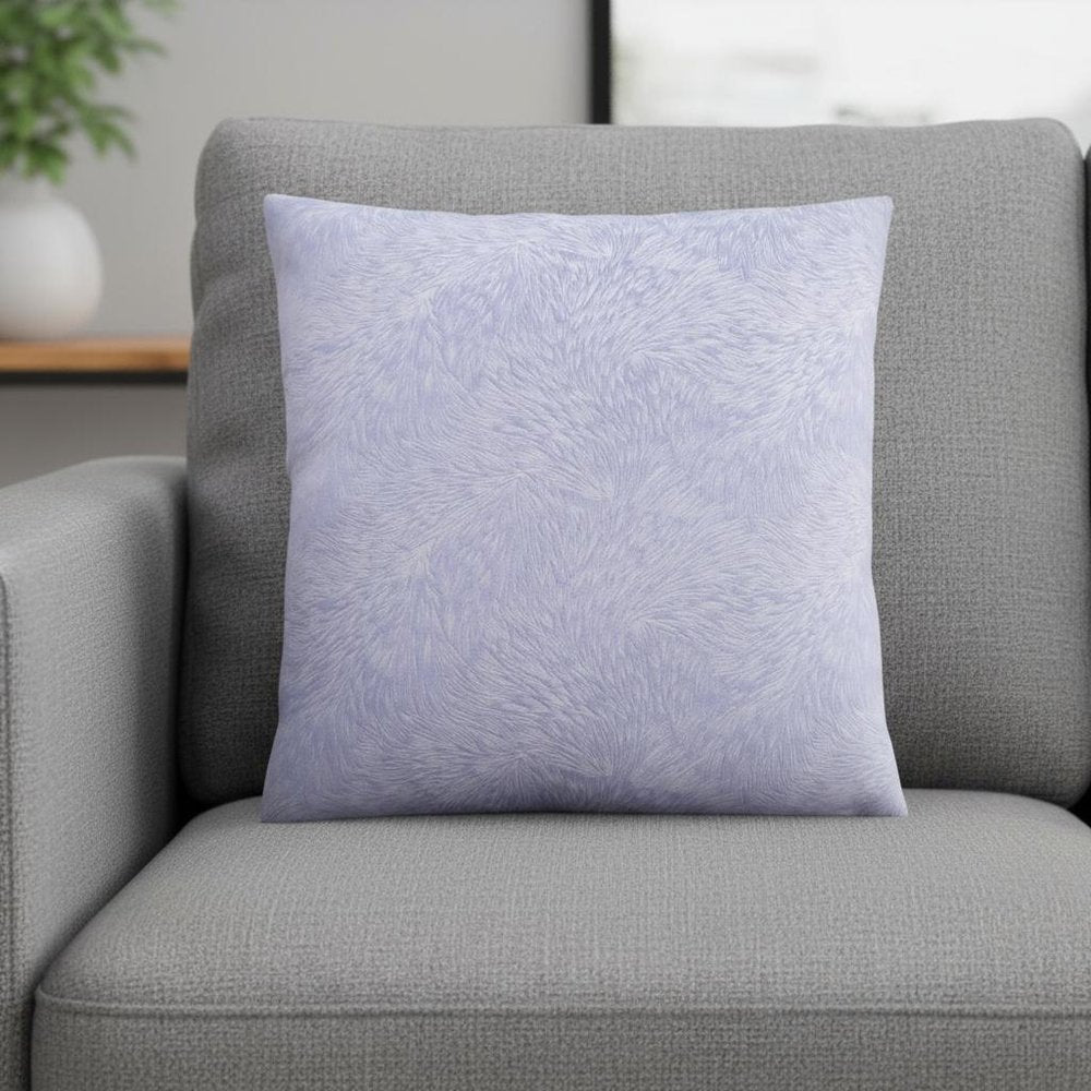 18" X 18" Taupe Velvet Polyester Feather Zippered Pillow