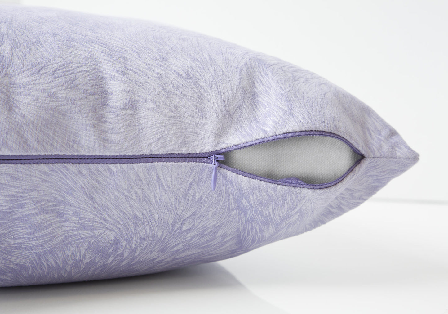 Set Of Two 18" X 18" Taupe Polyester Feather Zippered Pillow