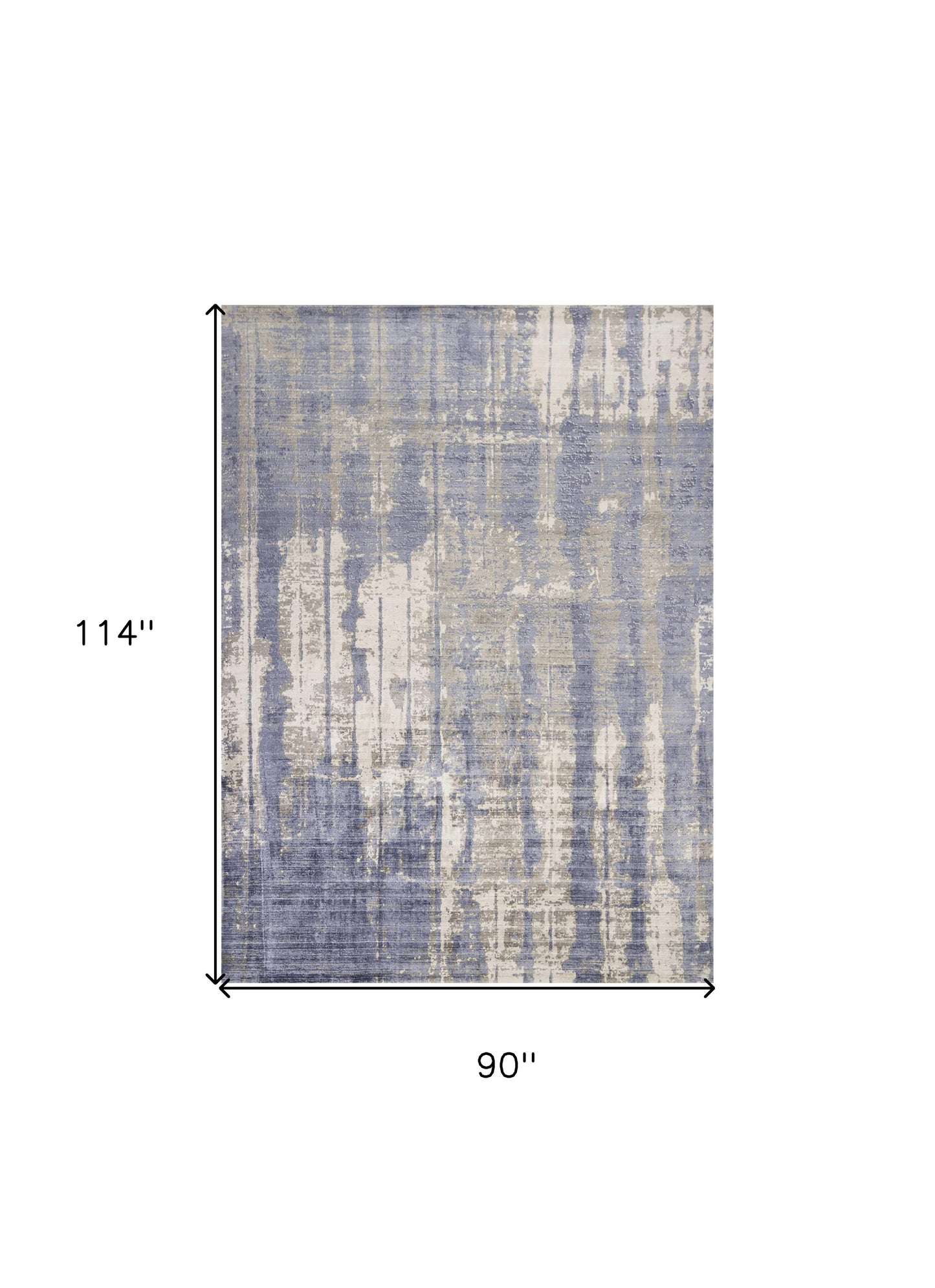 5' X 7' Gray And Ivory Abstract Hand Loomed Area Rug