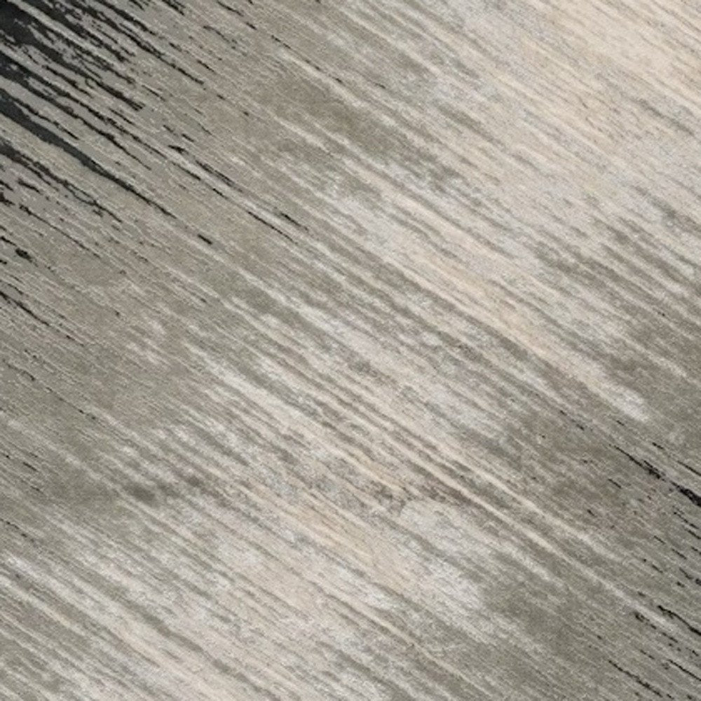 5' X 8' Silver And Gray Abstract Area Rug