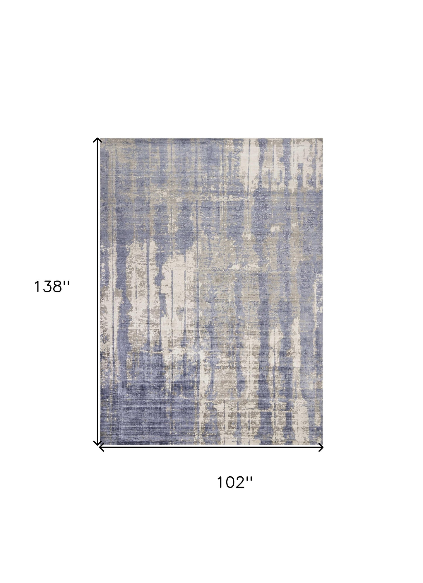 5' X 7' Gray And Ivory Abstract Hand Loomed Area Rug