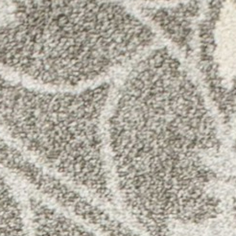 2' X 4' Gray Moroccan Indoor Outdoor Area Rug