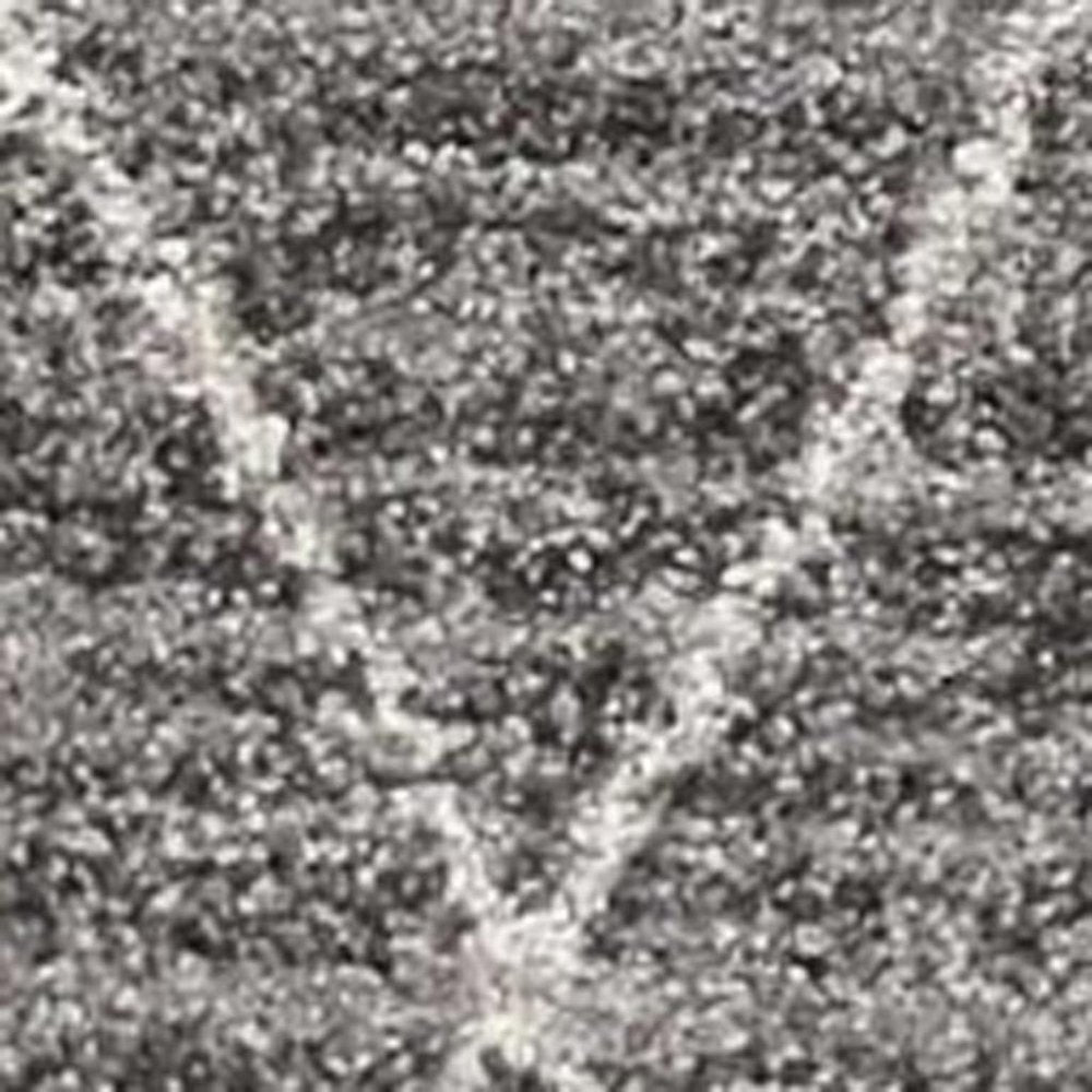 5' X 8' Gray And Ivory Geometric Area Rug