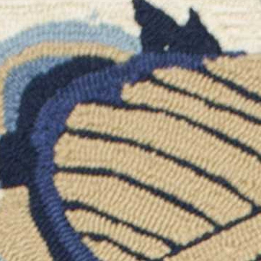 5' X 8' Sand Abstract Indoor Outdoor Area Rug
