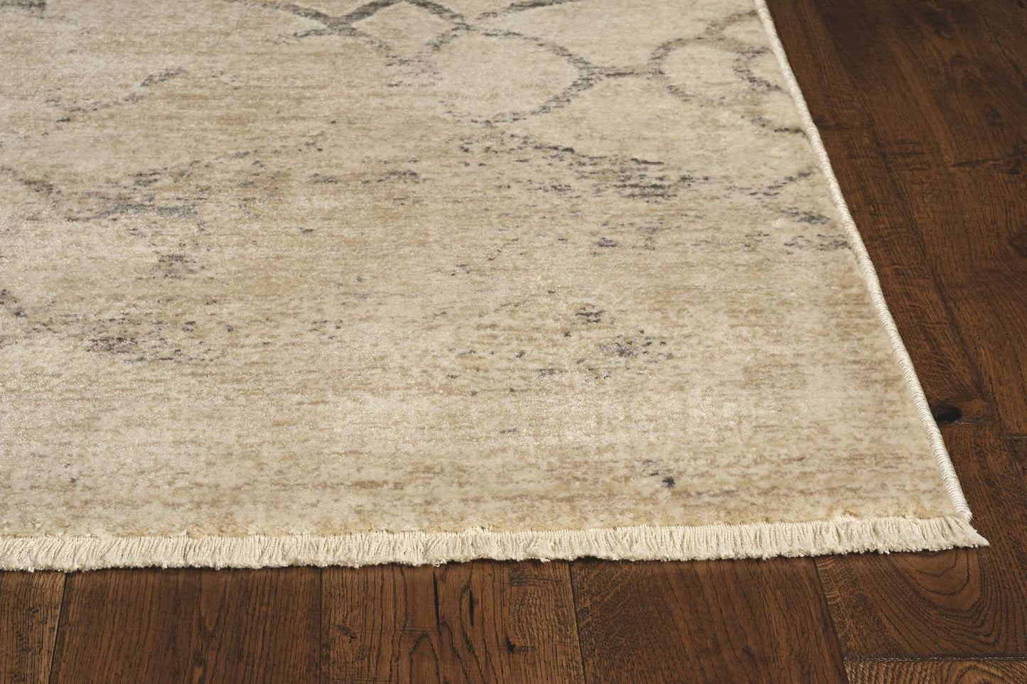 8' X 8' Sand Blue And Red Floral Hand Hooked Round Rug