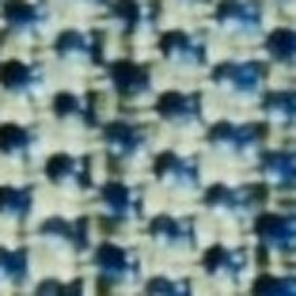 8' Blue And Gray Round Striped Indoor Outdoor Area Rug