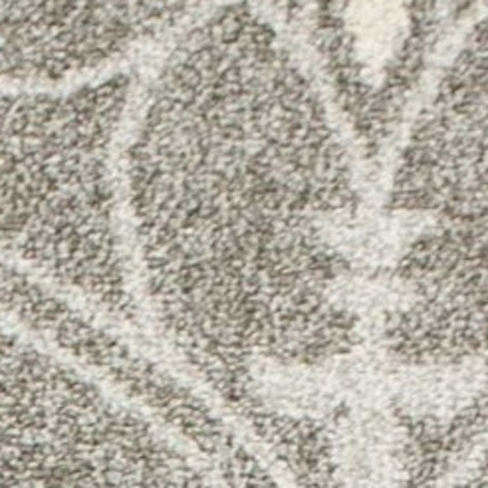 2' X 4' Gray Moroccan Indoor Outdoor Area Rug