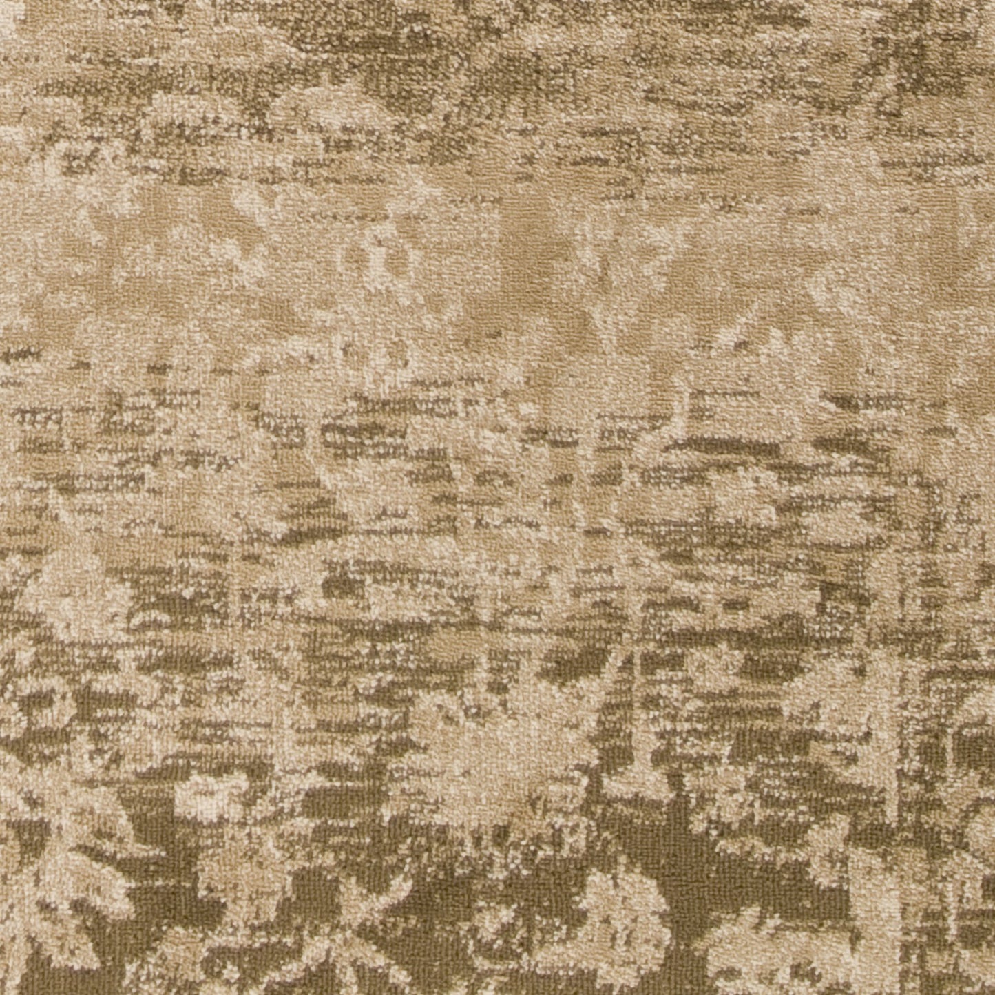 8' Beige Floral Runner Rug