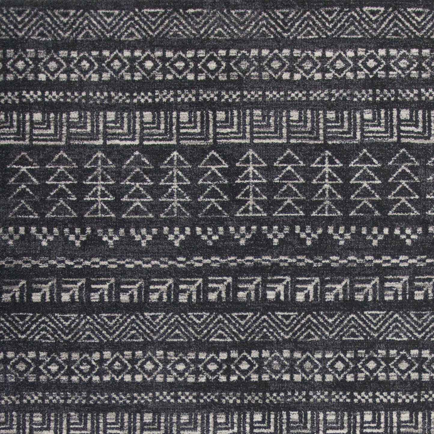 3' X 5' Gray Tribal Area Rug