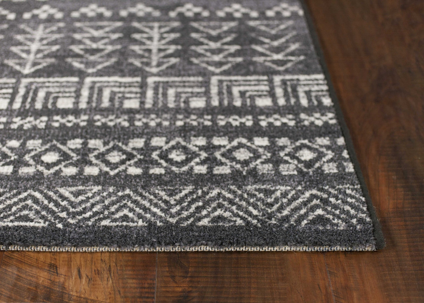 3' X 5' Gray Tribal Area Rug