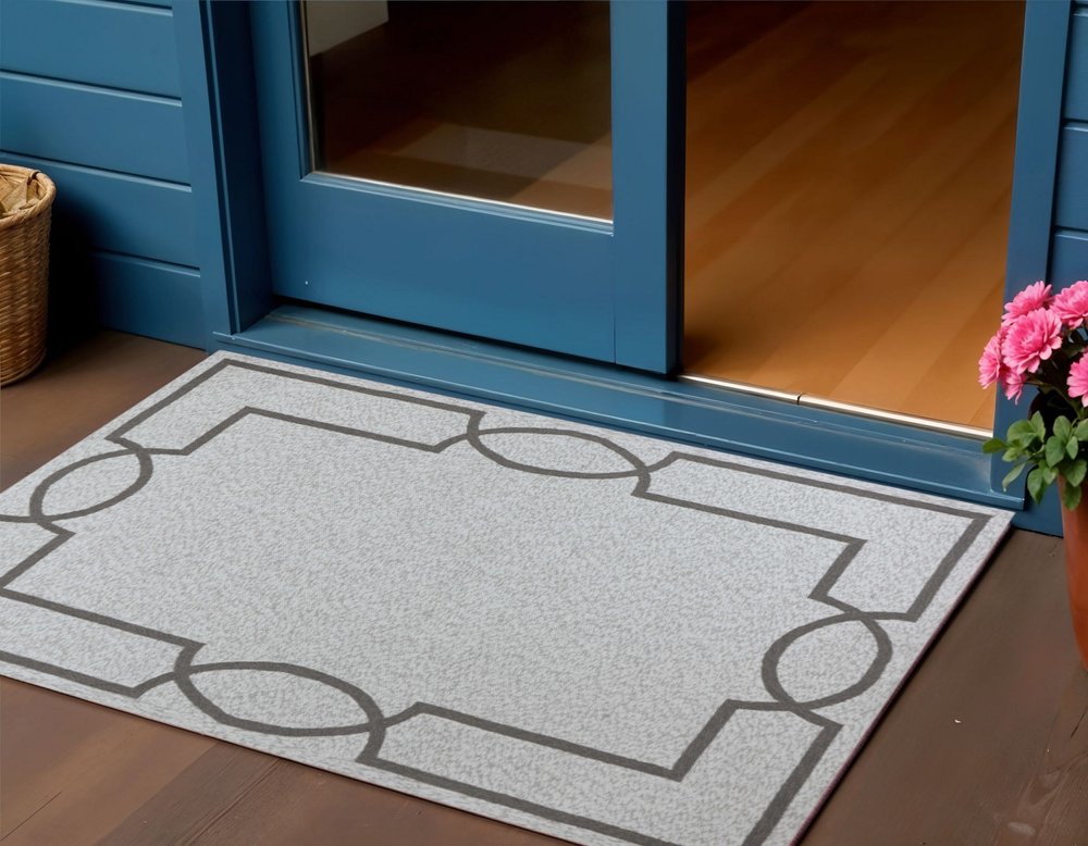 8' X 11' Ivory Indoor Outdoor Area Rug