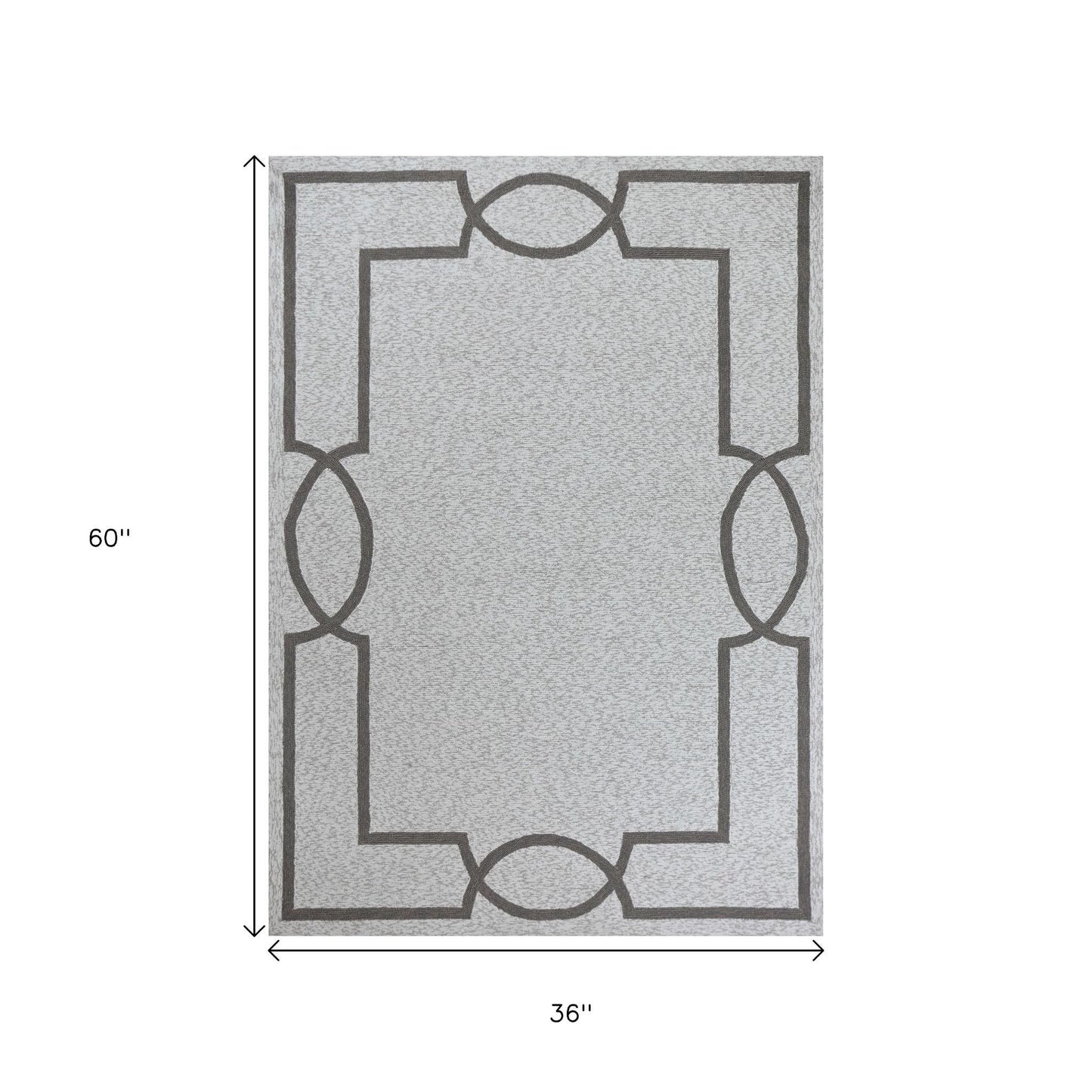 8' X 11' Ivory Indoor Outdoor Area Rug