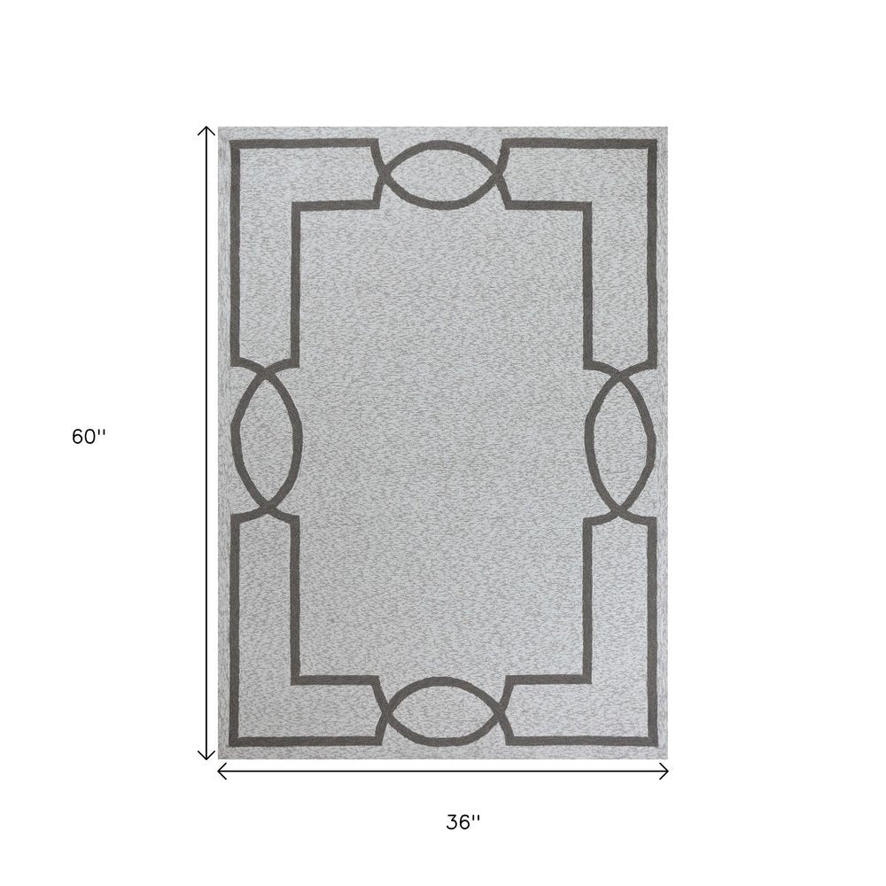 8' X 11' Ivory Indoor Outdoor Area Rug