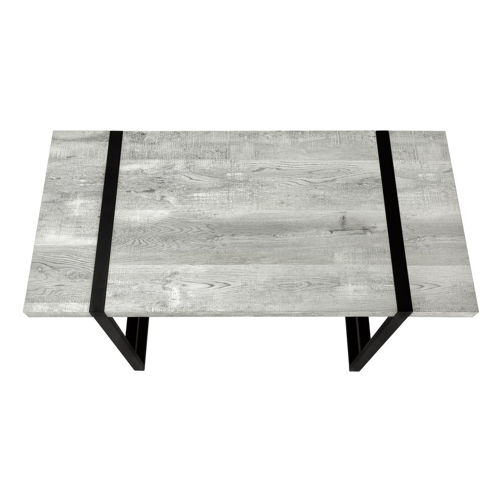 24" Gray and Black Computer Desk