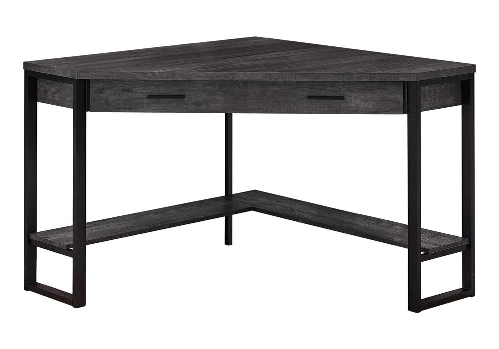 42" Black Corner Computer Desk