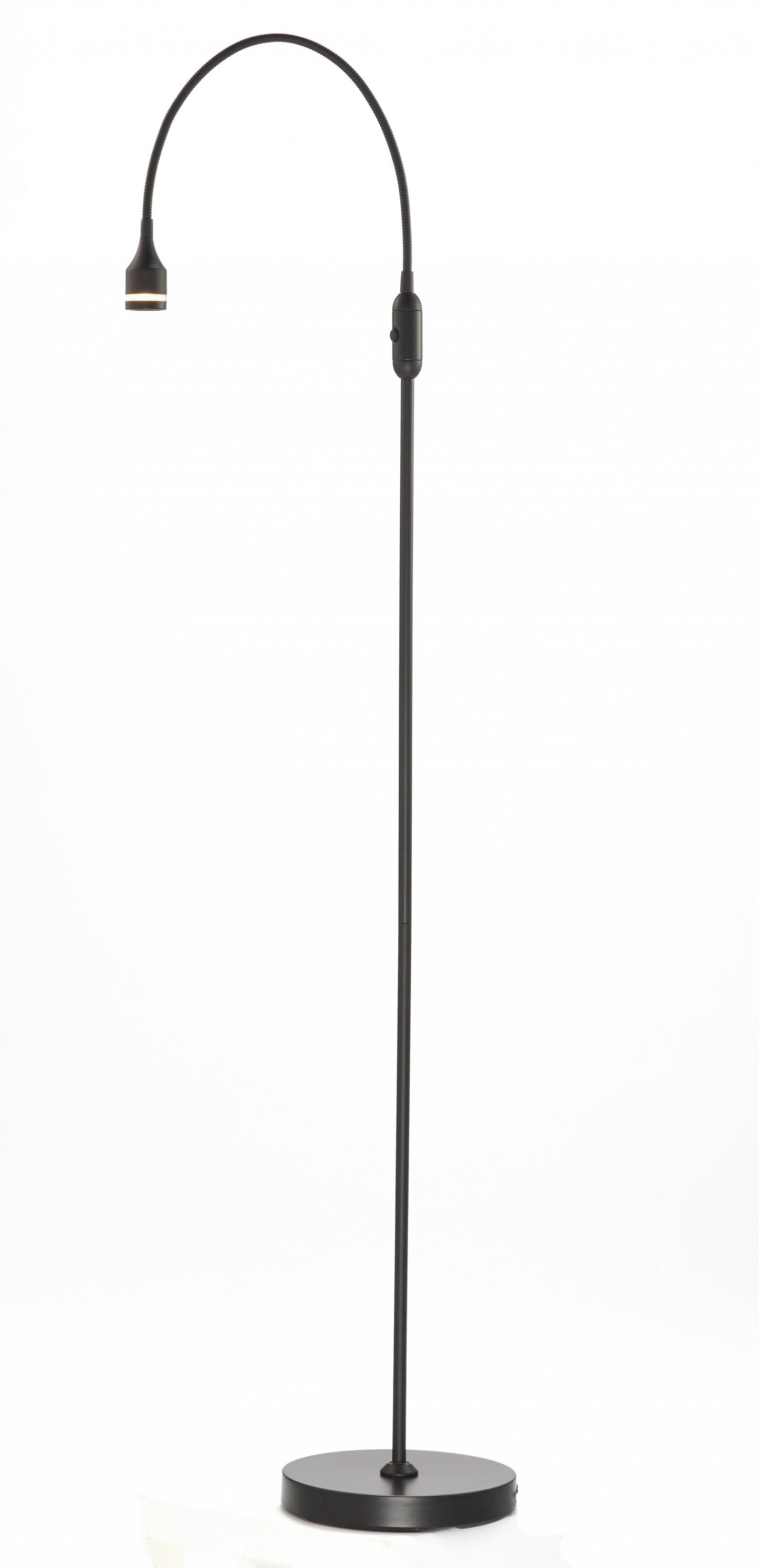 56" Silver LED Arched Floor Lamp With Silver