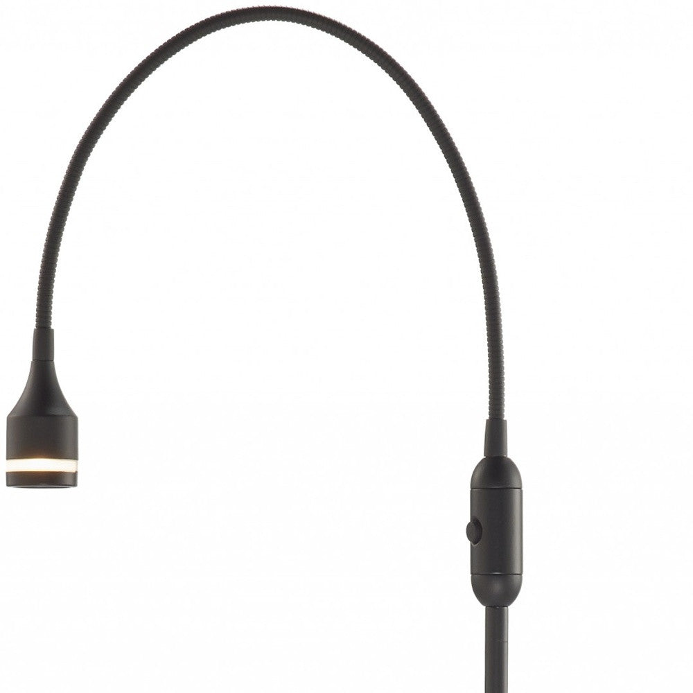 56" Silver LED Arched Floor Lamp With Silver