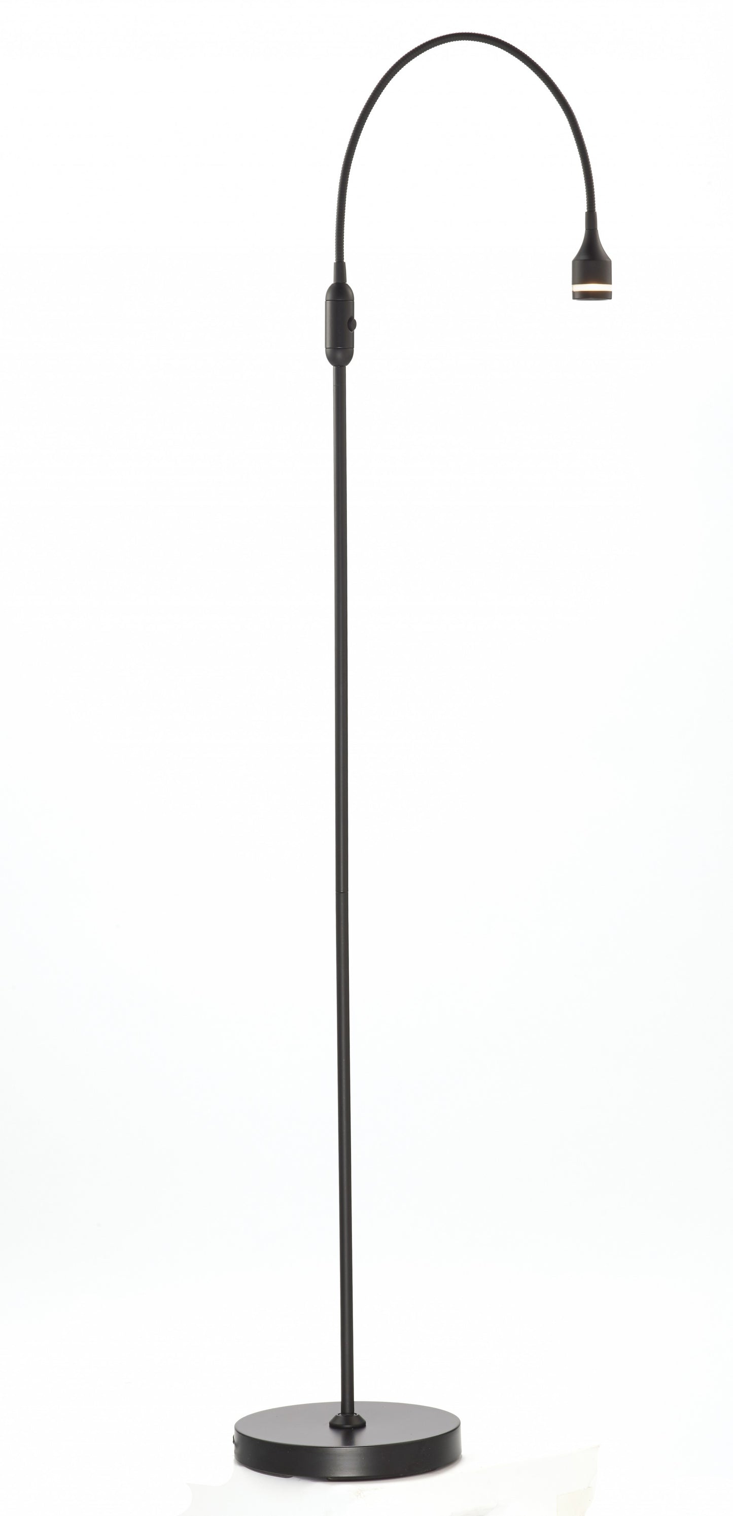 56" Silver LED Arched Floor Lamp With Silver
