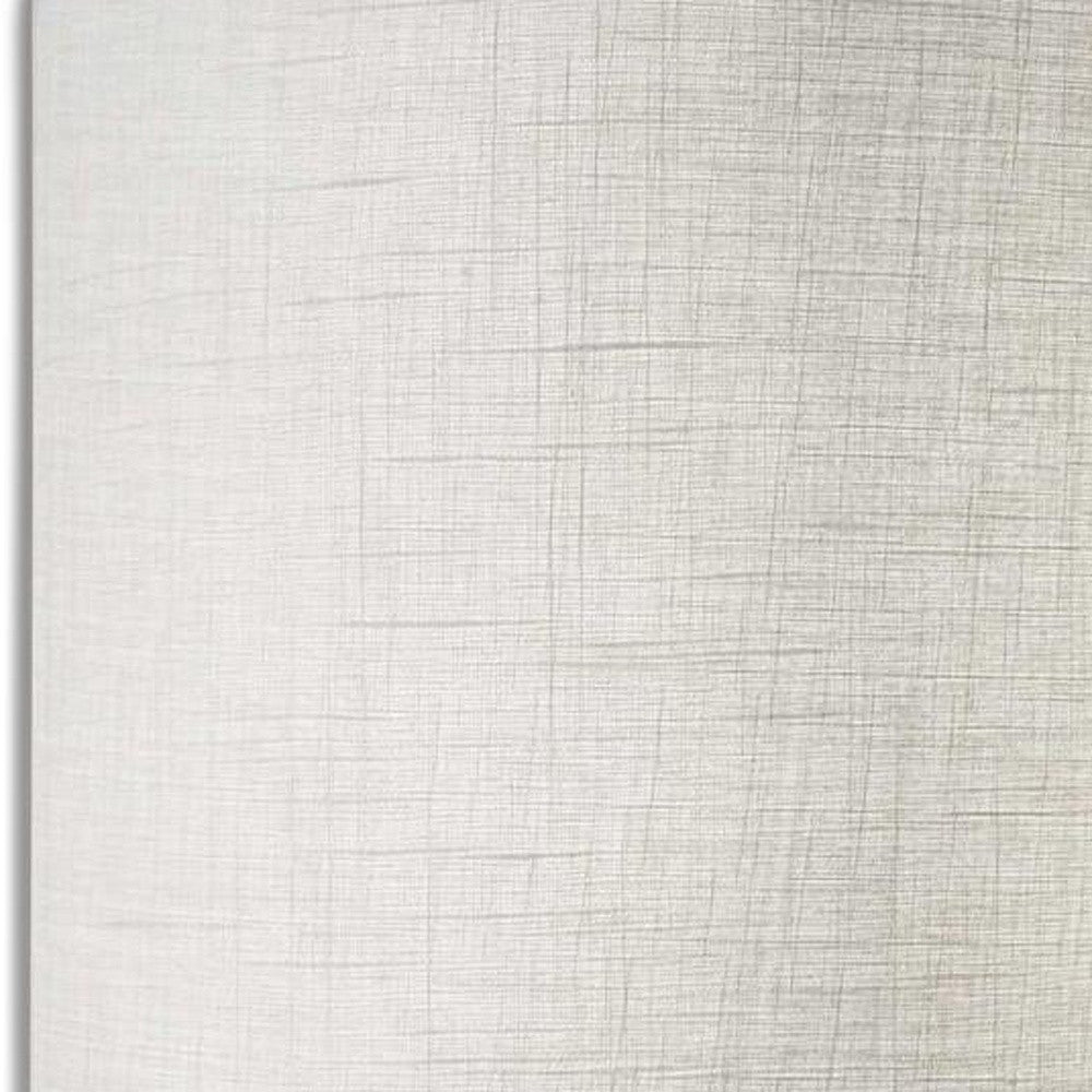 63" Brown And White Column Floor Lamp With White Fabric Drum Shade