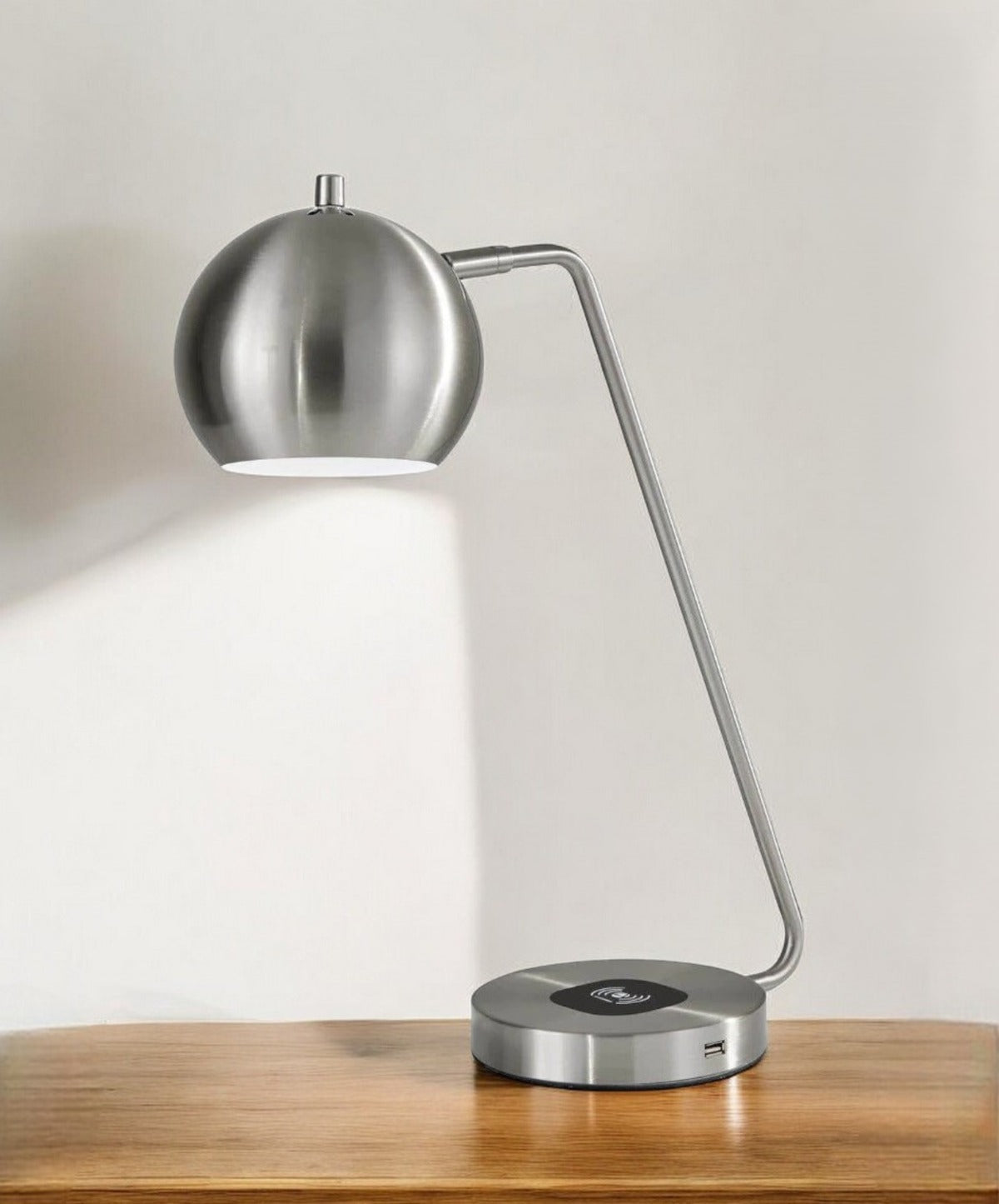 21" Gold Metal Desk Table Lamp With Gold Shade